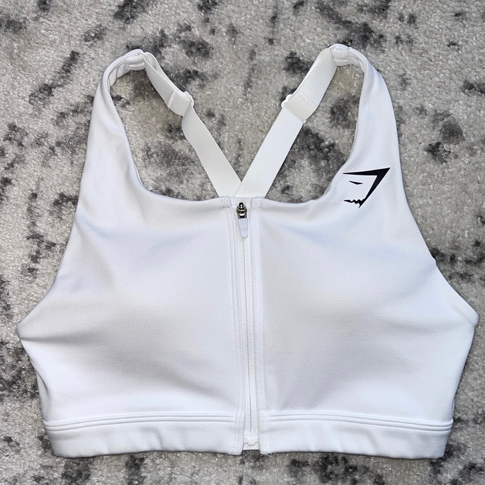 White Gymshark Sports Bra